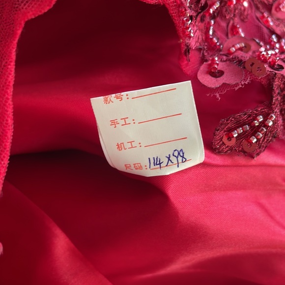 NEW Wedding Bridesmaid Red Dress Size 16 - Picture 10 of 11
